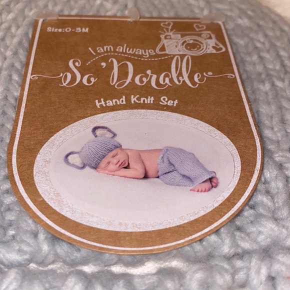 Newborn handknit Set 0-3m 2Pc. - Picture 2 of 4